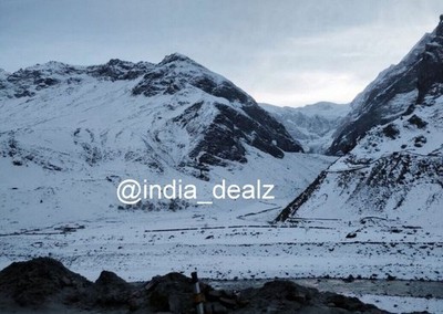 Digitalbild Bild Foto Pic Sissu Tal Indien Schnee Berge Wolken SIS 019