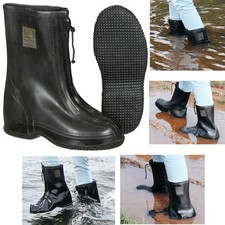 Orig. Bundeswehr Wasserdichte &Uuml;berschuhe Bw N&auml;sseschutz Stiefel Regen&uuml;berschuhe