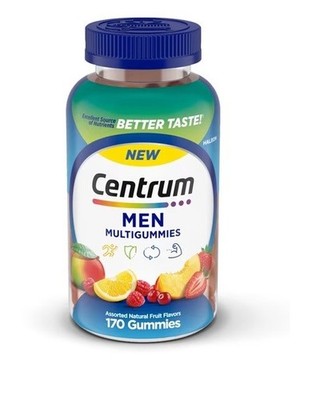 Centrum Multigummies Men's Gummy Vitamins With Vitamin B, C, D & E 170 Count