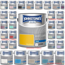 Johnstone's Wall & Ceiling Paint 2.5L Matt Emulsion Smooth Finish Tin All Colors