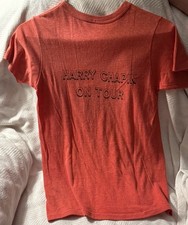 Vintage 1970 s Harry Chapin Shirt Band Banana On Tour Folk Music Orange Signed F