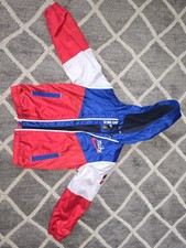 Nike Fleece Lined Windbreaker W Hood Kids Size 6-7