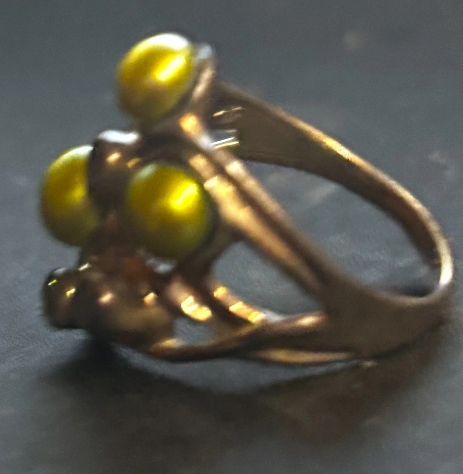 Honora纯银珍珠戒指,绿色珍珠 — 第 3/4 张图片