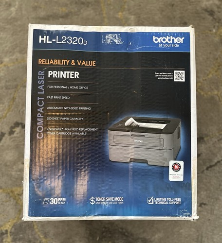 Brand New Brother HL-L2320D Mono Laser Printer Box Wear Read Never Used