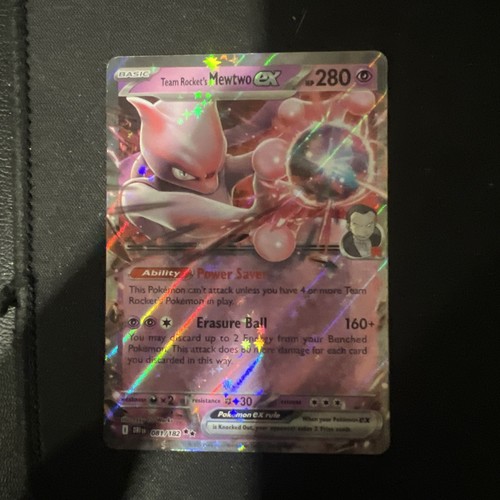 Team Rocket’s Mewtwo EX 081/182 Sv10 Pokemon TCG Rivali Destinati quasi nuovo - Foto 1 di 2
