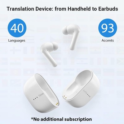 Timekettle M3 Language Translator Earbuds, Two-Way Translator