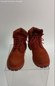 Tory Burch Children Red Hiking Boots - Size 2