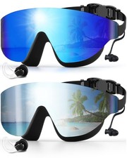 Frameless Swim Goggles Anti Fog Anti-UV Pool Goggles for Men Women Adults