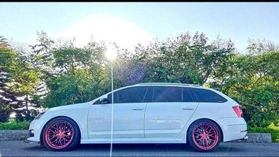 Fits for 12-18 Octavia Combi Sedan Side Skirt Spoiler Trim Body Kits Painted