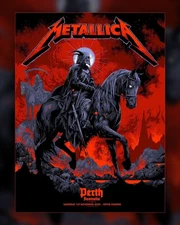 Metallica M72 Perth 2025 Poster In Australia At Optus Stadium On 1st November