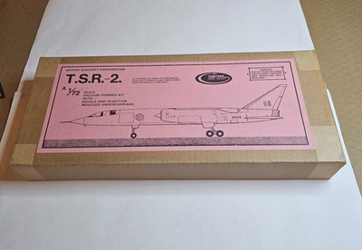 T.S.R.-2 TSR-2 BRITISH JET PLANE 1:72 VACUUM FORMED MODEL NOS BAR RAF KIT ENGLAN