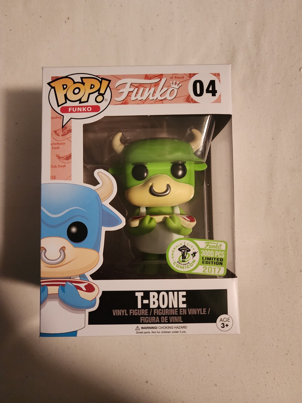 Funko Pop! T-Bone #4 (Emerald City Comic Con Exclusive 2017) 3000 Pieces Rare