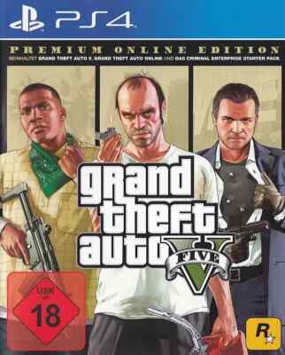 Grand Theft Auto V Premium Online Edition PS4 (Sony PlayStation 4)