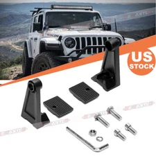 Pair Side Mounting Bracket Universal Work LED Light Bar For Jeep Truck Truck