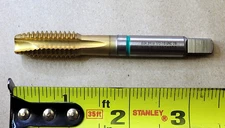 GUHRING 3916 STRAIGHT FLUTE TAP 1/2-13 UNC 2B HSS-E, 4 FLUTE 3-3/8" OAL