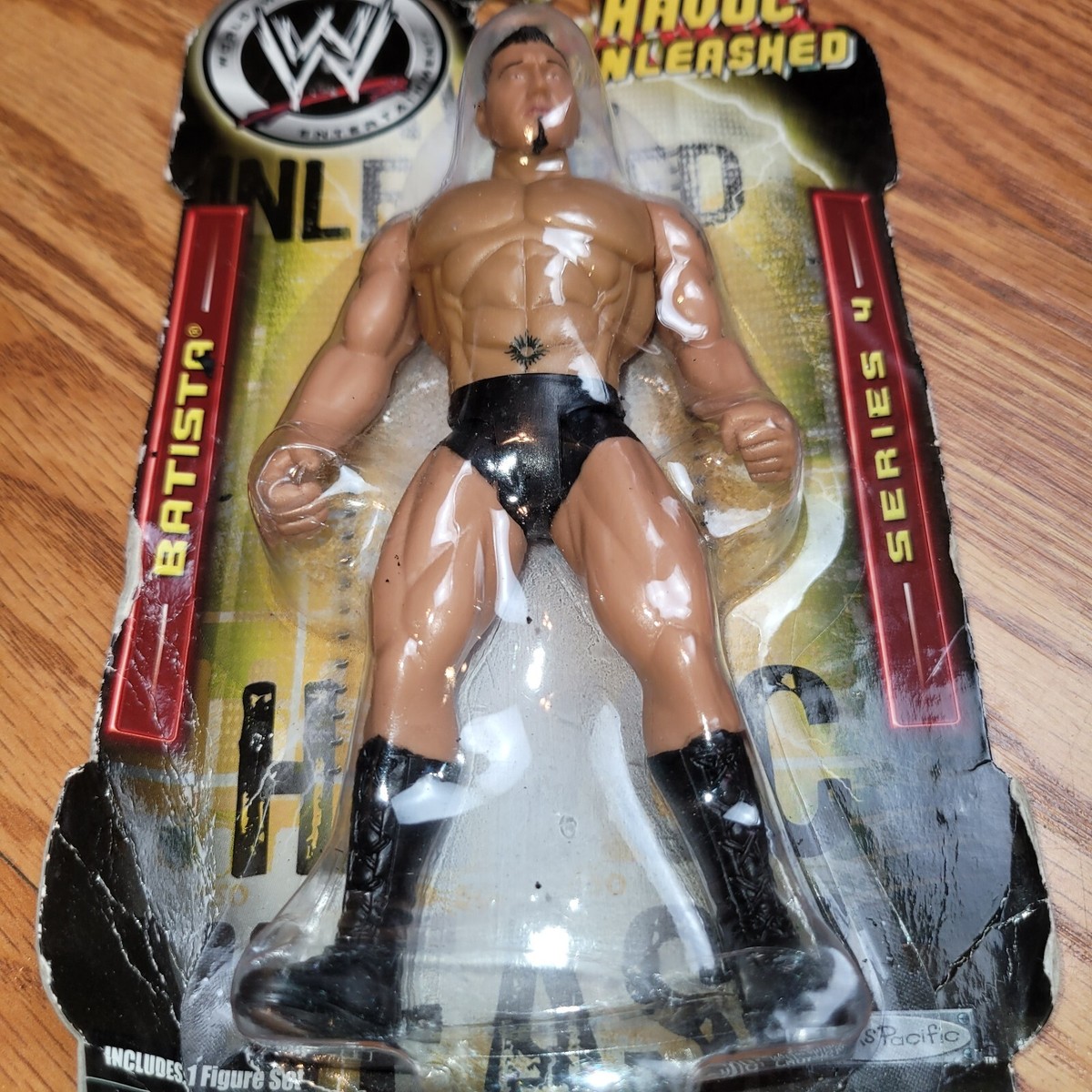 New WWE WWF Wrestling Jakks Havoc Unleashed Series 4 Batista 