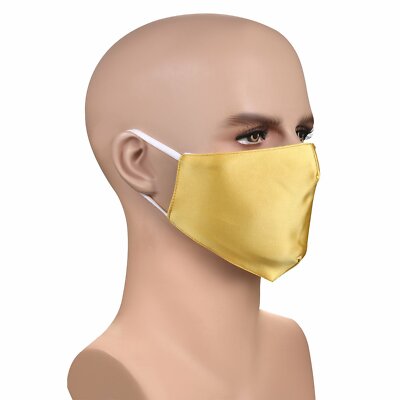 Reusable Double Layer Silk Face Mask Mouth Cover Washable Breathable Protective