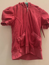 NWT Juicy Couture Puff Sleeve Hoodie Girls 7 