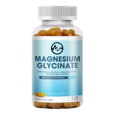 500MG Magnesium Glycinate High Absorption,Improved Sleep,Stress & Anxiety Relief