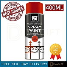 RED PRIMER SPRAY PAINT AEROSOL FOR CARS WOOD METAL WALLS GRAFFITI NEW 400ML 151 