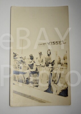Every Inch a Car Kissel Kar Auto Racing Event 1910's Blurry Snapshot Photo Vtg