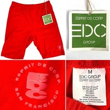Esprit EDC Group Womens Red Shorts size Medium Lycra Blend A1 Black Jack w/Tag