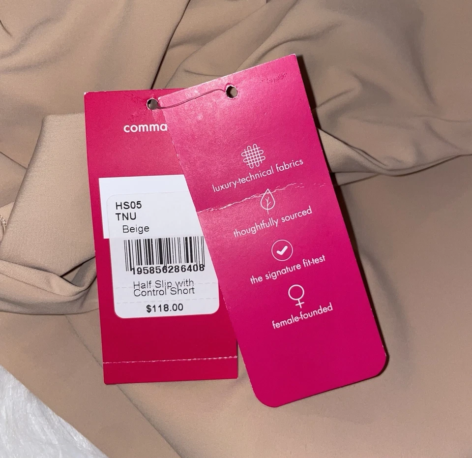 Pantalón Corto Commando Medio Slip con Control Mujer S Pequeño Beige Nuevo Foto 4 de 4