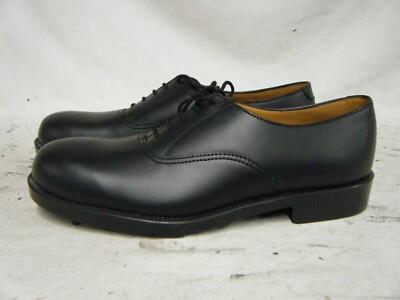 Mens Black Leather Parade Shoes British Army RAF Royal Navy