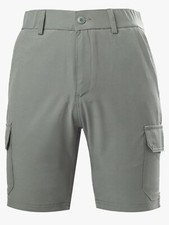 BRISIRA Mens Hybrid Swim/Cargo Shorts. Zipper Pockets. Size 34. Light Green. New