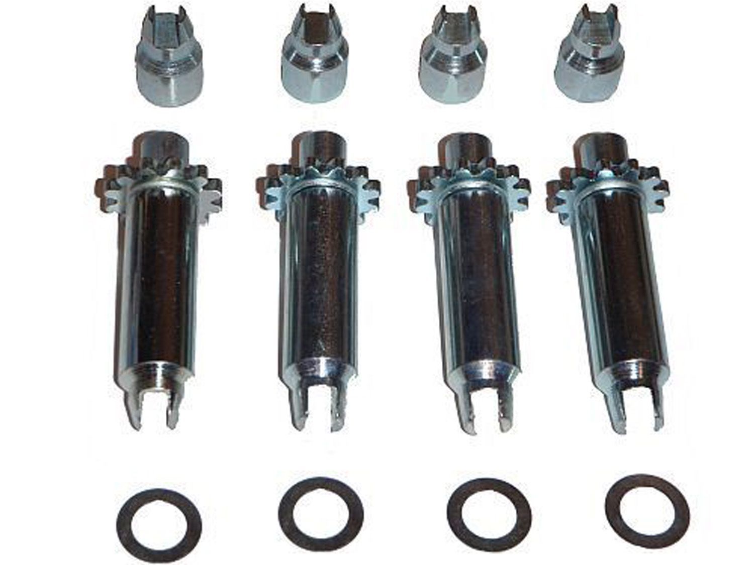 4 Brake Shoe Star Wheel Adjusters 1957 1958 1959 Cadillac NEW 57 58 59