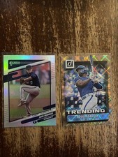 2022 Donruss Gold Trending Adolis Garcia#T9 Numbered Card 019/999.  2 Card Lot