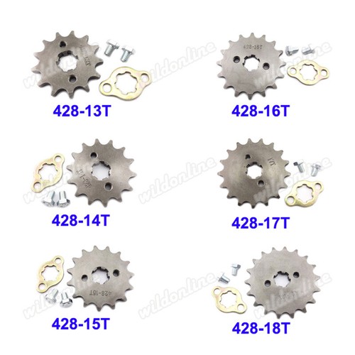 428 13T 17mm Front Engine Sprocket 50cc 70 90 110 125 Cc PitBike Taotao ATV Sunl - Foto 10