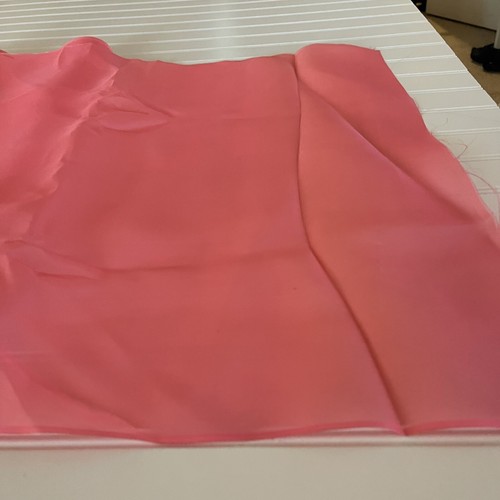 SILK, SALMON FABRIC 5 Yards x 22 Inches Wide or 180 Inches x 22 Wide - Picture 7 of 14