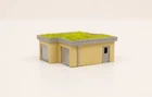 1553DM Double Garage Assembled And Painted Scale N 1:160