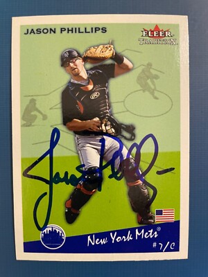 2002 Fleer Tradition (Update) SIGNED: Jason Phillips, METS #U146