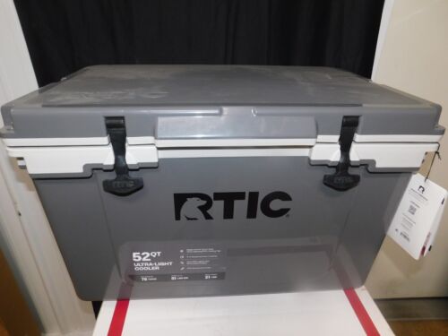 RTIC 52QT 72 CANS ULTRA LIGHT COOLER ICE CHEST ''GRAY'' (EBT1)