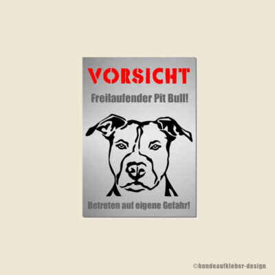 American Pit Bull Terrier Warnschild Hunde 20x30cm | Hundeschilder | 14WS
