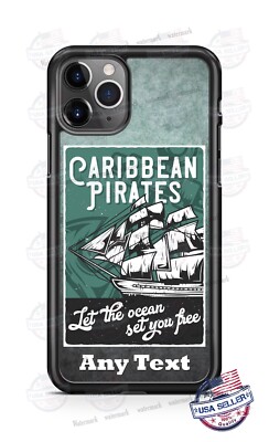 Caribbean Pirates Ocean Set You Free Phone Case For iPhone 13 Samsung s22 Google