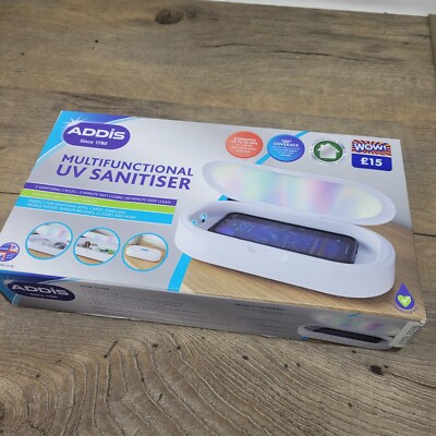 Addis Multifunktionales UV-Desinfektionsmittel, 2 Desinfektionszyklen, tragbar, USB-betrieben