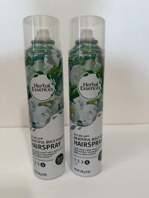 2-Herbal Essences Set Me Up Beautiful Bold Hold Hairspray 8oz each Max #4 NEW