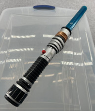 Hasbro Star Wars Obi-Wan Kenobi Lightsaber 2009 Jedi Toy Blue Sword C-086E