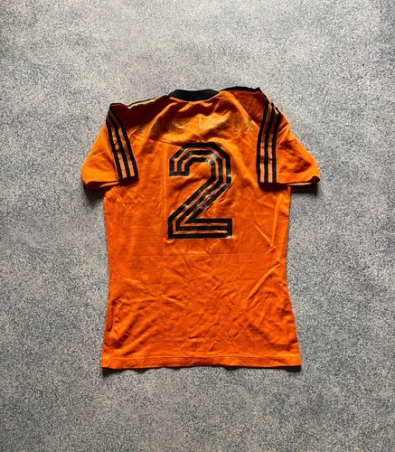 Vintage Adidas Erima 70s Football Shirt West Germany Jersey Orange Match Worn M - Picture 2 of 10
