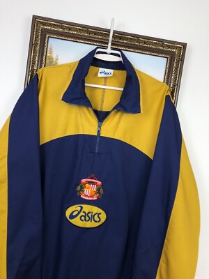 Vintage 90's Asics Sunderland Football Jacket Soccer Track Top