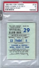 1964 PSA Ticket Yankees Mickey Mantle HR #431 /Tony Conigliaro Rookie HR #12⚾️ 1964 PSA Ticket Yankees Mickey Mantle HR #431 /Tony Conigliaro Rookie HR #12⚾️