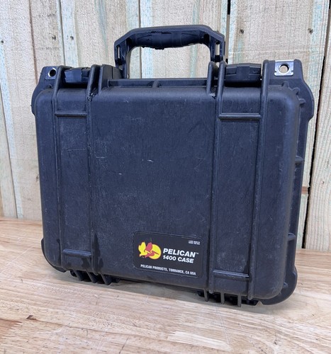 Pelican 1400 Protector Case Handheld Black Good Condition A/B Free Shipping