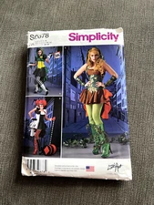 Simplicity S0678 Women's Villians and  Harley Quinn Costume Size 6-14 Uncut