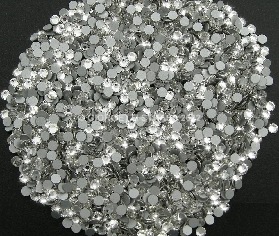 GIORGETTI STRASS STRASS MC stone collection 100pz SS10 3mm Crystal hotfix bianco trasparente