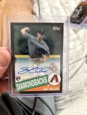 2020 Topps Update Series - 1985 Topps Baseball Autographs Zac Gallen Black /199 