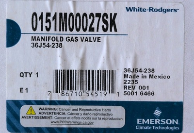 #ad #ad Goodman manifold gas valve $63.12