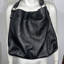 Beautiful KOOBA Large Black Pebbled Leather Tote Boho Shoulder Handbag Purse